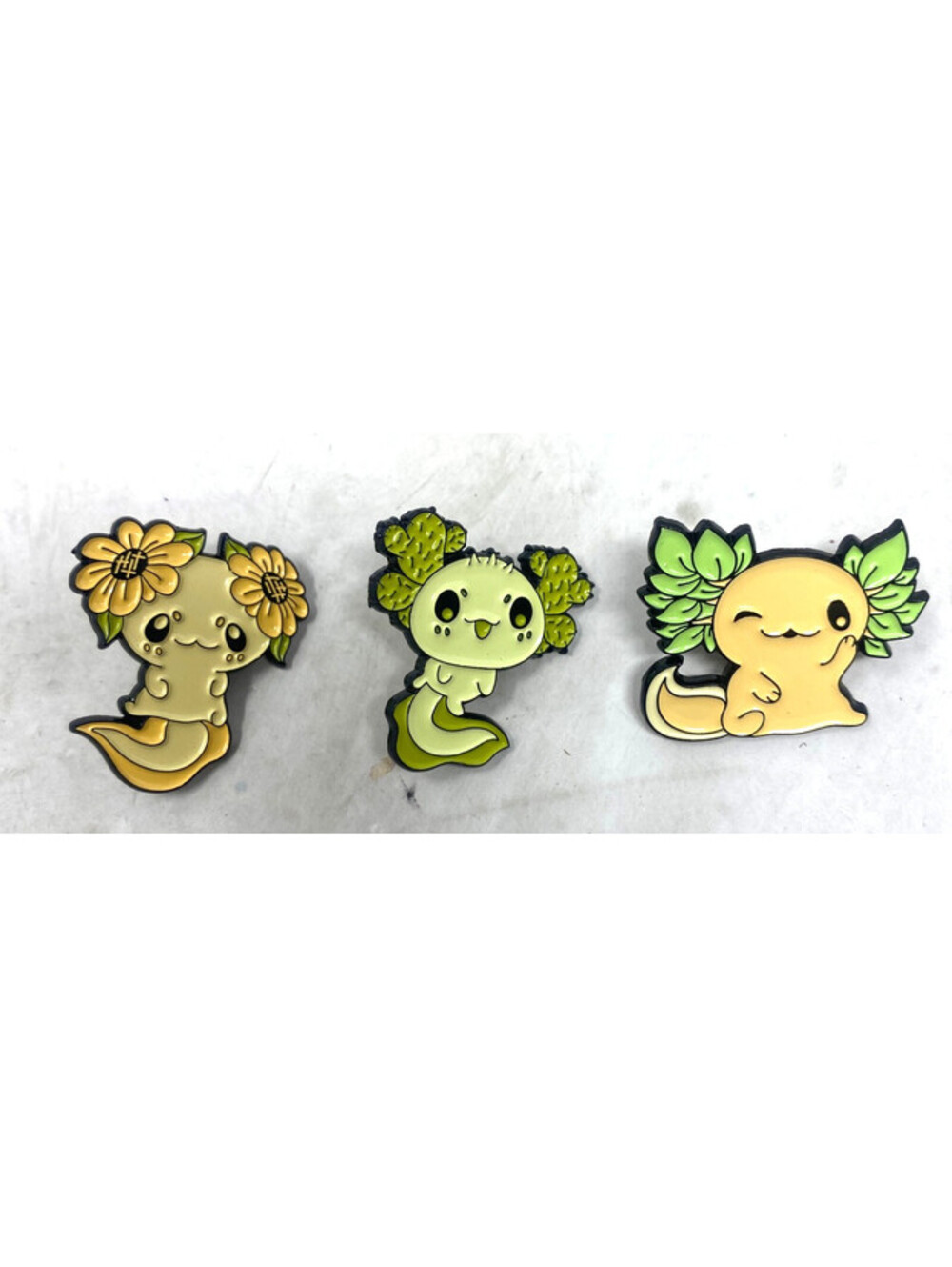 Axolotl Cute Cartoon Pins Enamel Pins Jewelry Accessories 3 Piece